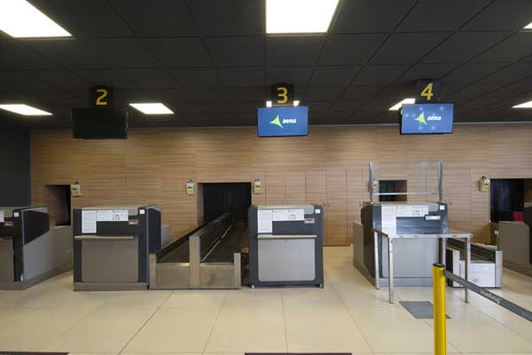 Check-in counters