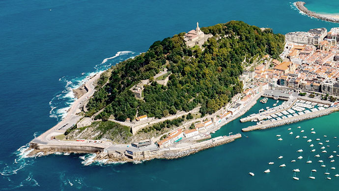 urgull mendia ikuspegi panoramikoa donosti